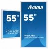 IIYAMA Monitor 55 cali TF5539UHSC-W1AG IPS,24^7,4K,IP54,500cd,7H,POJ.15p,LAN